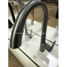 Contemporary Pull Down Kitchen Sink Faucet Gun Grey